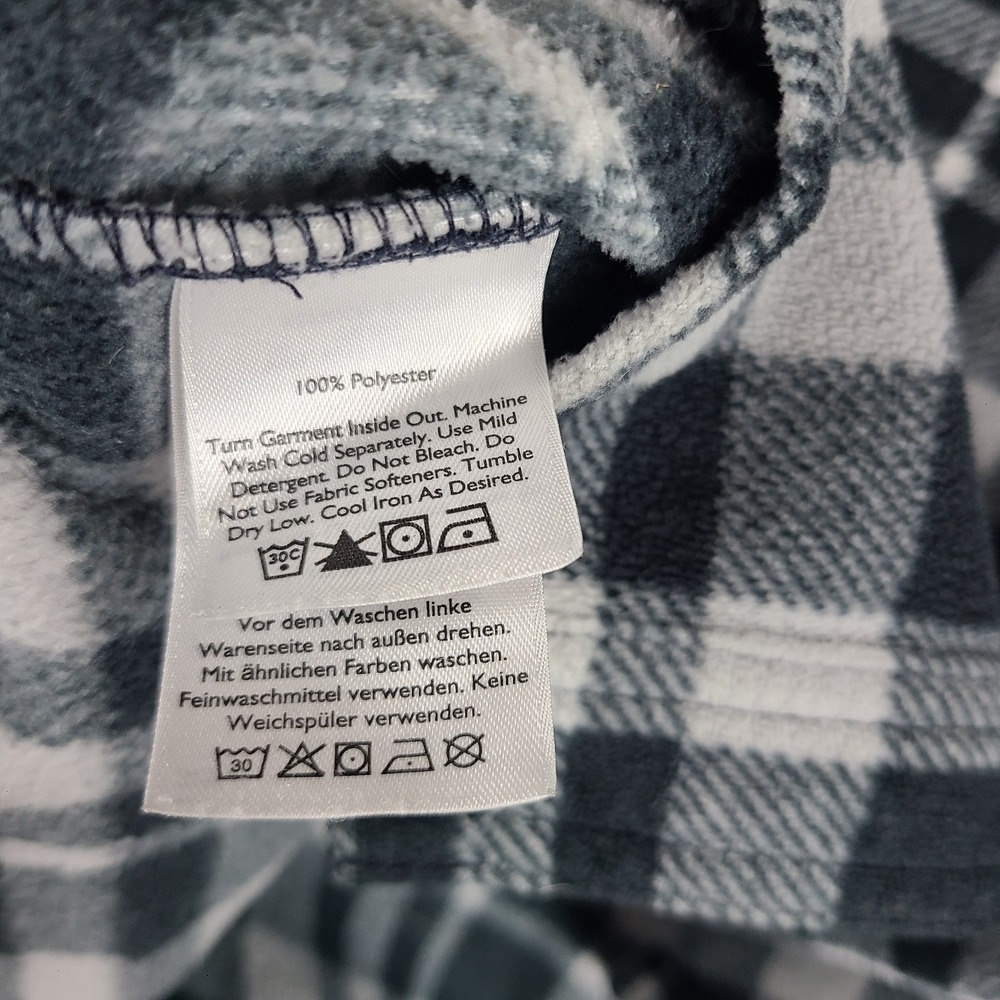 Eddie Bauer Flannel Shirt Mens Small Gray White Plaid Blanket Soft Button Down‎ - Picture 7 of 11